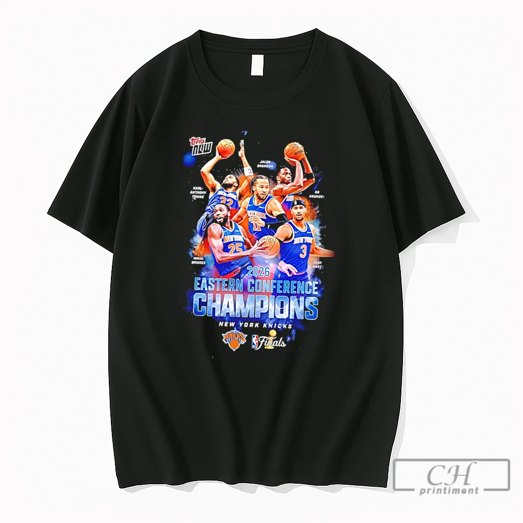 Premium New York Knicks Topps Now 2026 Eastern Conference Champions Tee T Shirts Sweater Hoodie