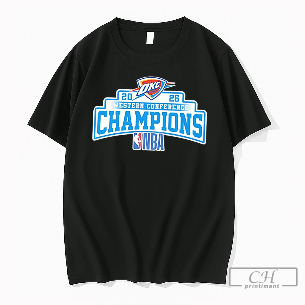 Premium Oklahoma City Thunder Nba Western Conference Champions 2026 Logo Tee T Shirts Sweater Hoodie