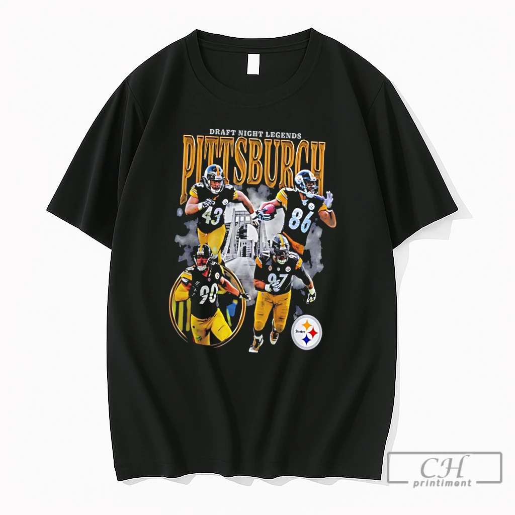 Premium Pittsburgh Steelers Draft Night Legends Player Graphic Tee T Shirts Sweater Hoodie