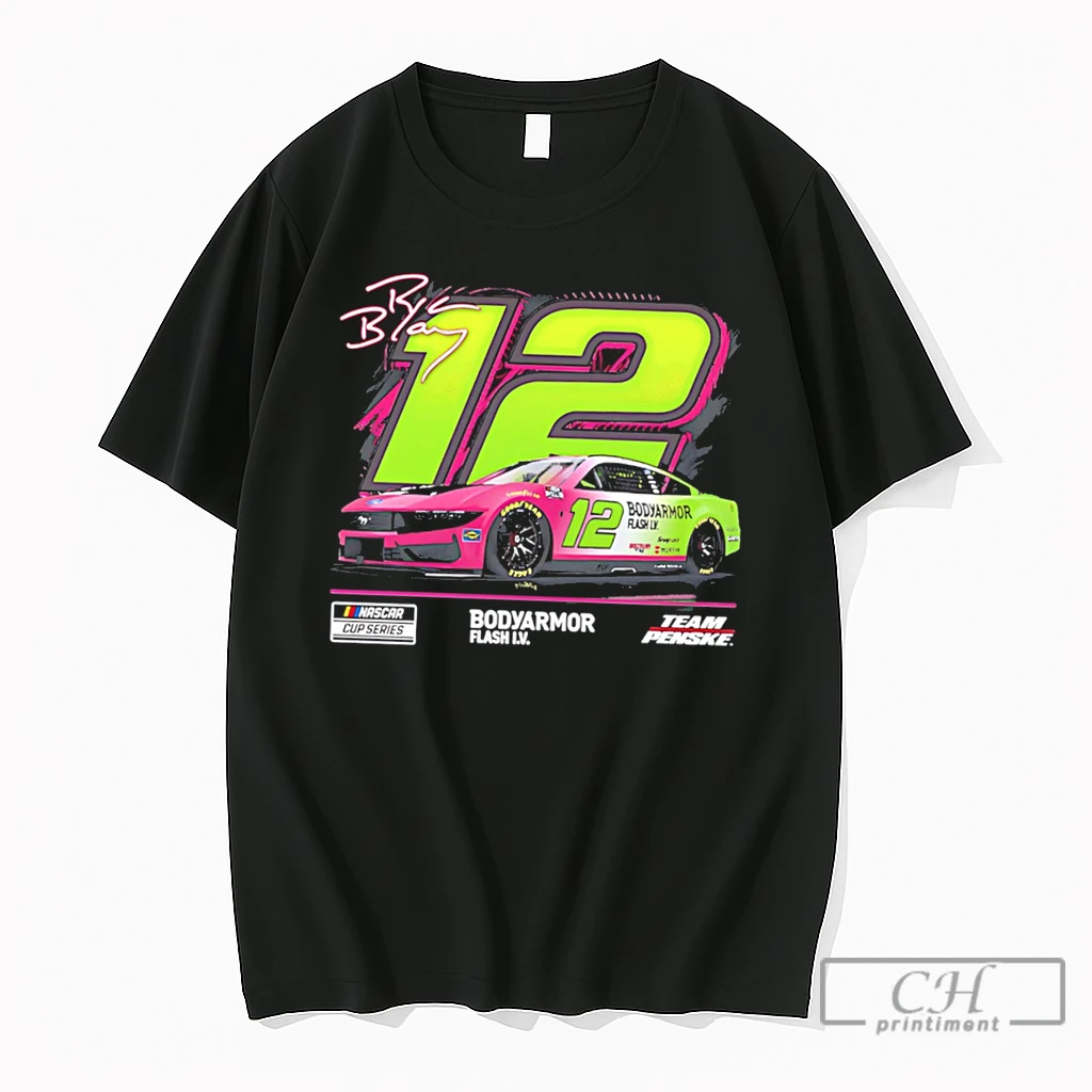Premium Ryan Blaney Team Penske No 12 Body Armor Flash Iv Signature Tee T Shirts Sweater Hoodie
