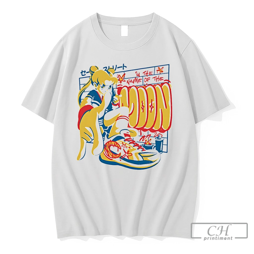 Premium Sailor Moon And Some Graffiti That Says In The Name Of The Moon T Shirts Sweater Hoodie