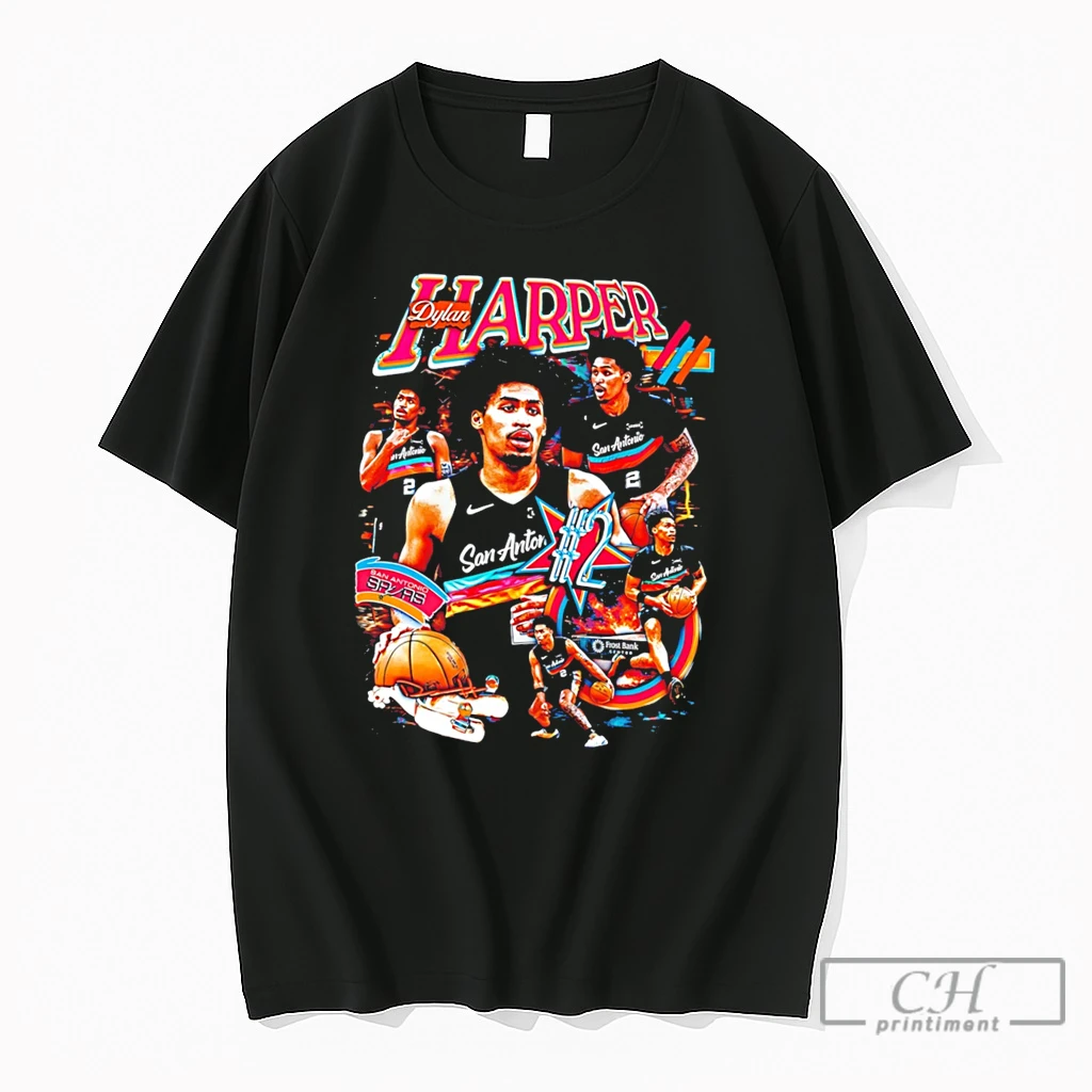 Premium San Antonio Spurs Dylan Harper Retro Tee T Shirts Sweater Hoodie