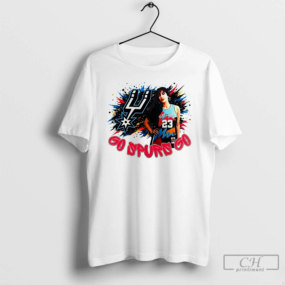 Premium Selena Go Spurs Go San Antonio Spurs Basketball Color Splash Game Day 2026 T Shirts Sweater Hoodie