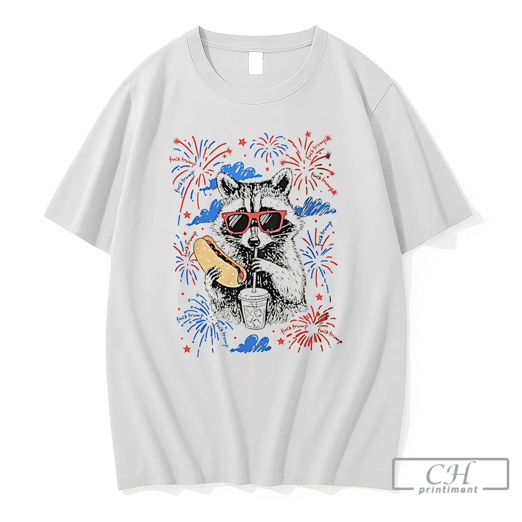 Premium Subtle F Trump Raccoon Fourth Of July Anti Trump T Shirts Sweater Hoodie