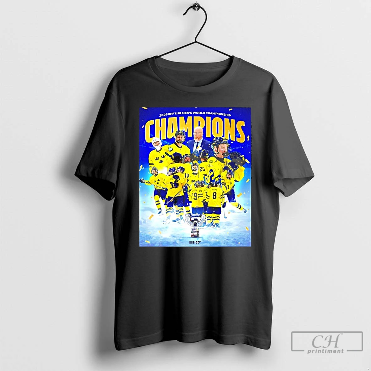 Premium Sweden Hockey 2026 Iihf U18 Mens World Championship T Shirts Sweater Hoodie