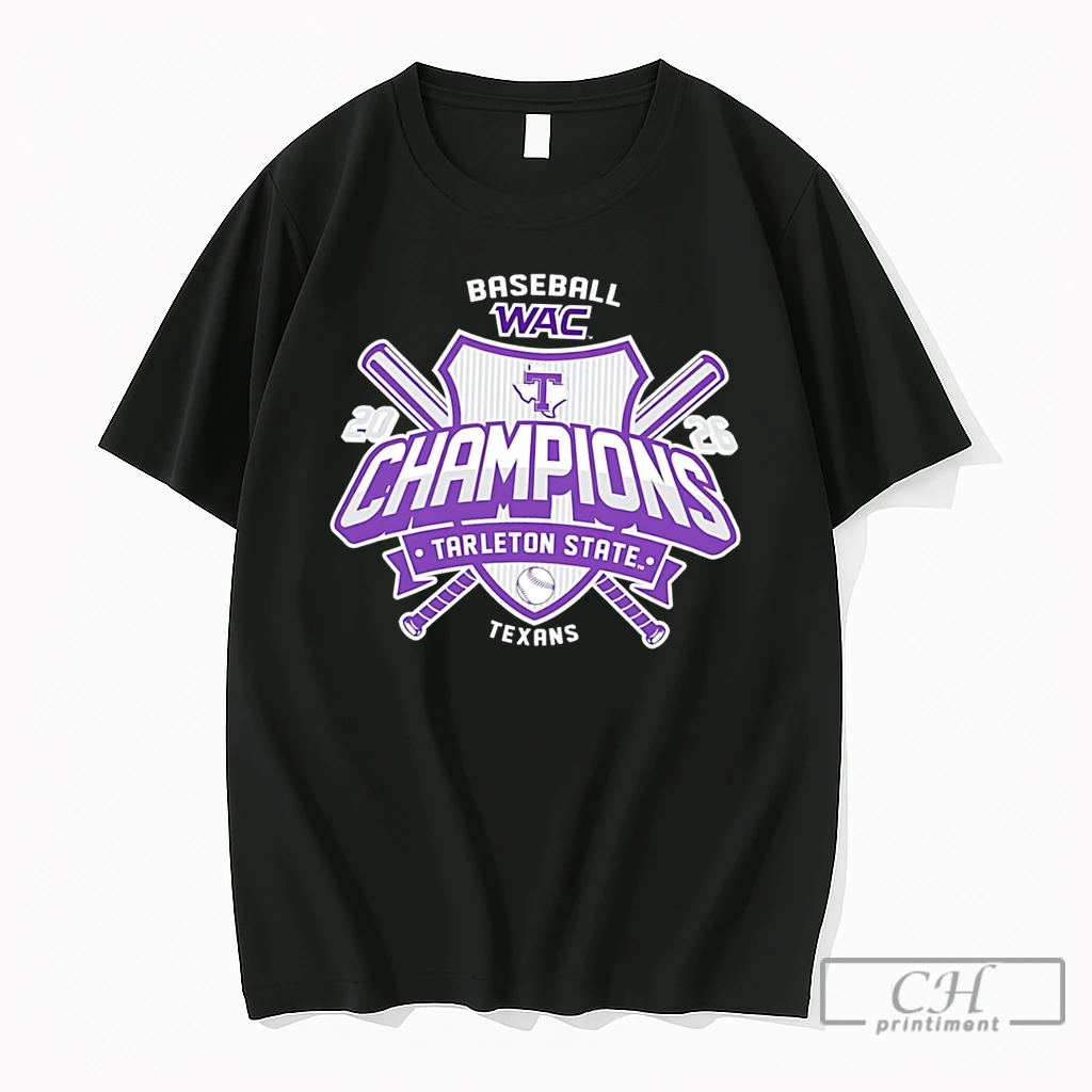 Premium Tarleton State Baseball Wac Champions 2026 Tee T Shirts Sweater Hoodie