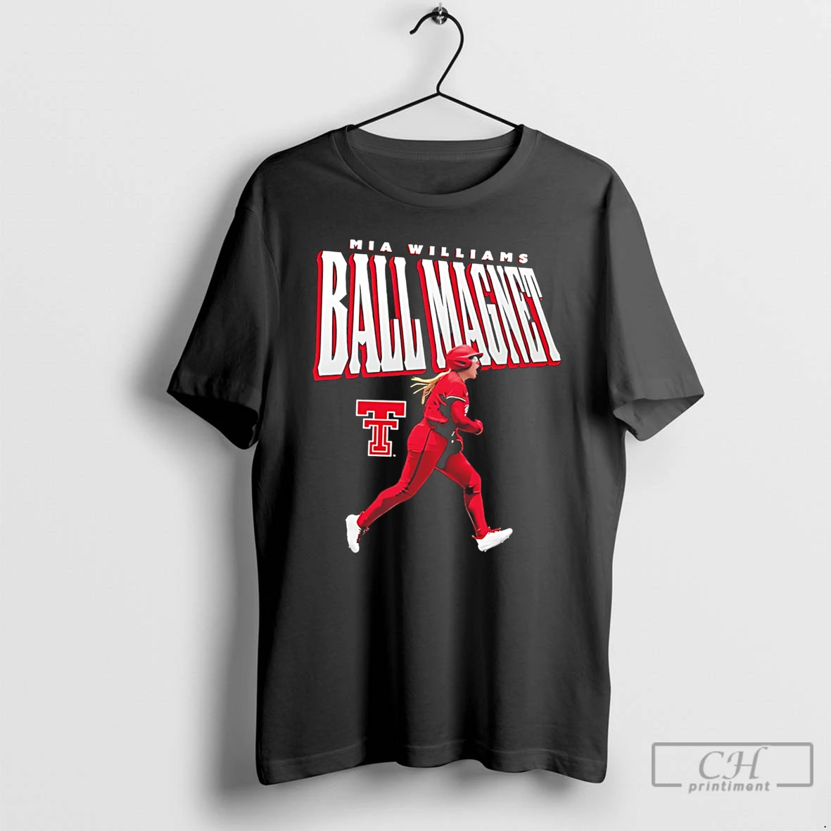 Premium Texas Tech Softball Mia Williams Ball Magnet Illustration Tee T Shirts Sweater Hoodie