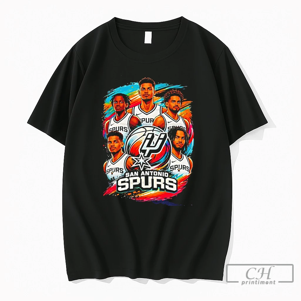 Premium Victor Wembanyama Cartoon San Antonio Spurs Nba Basketball Graphic 2026 T Shirts Sweater Hoodie