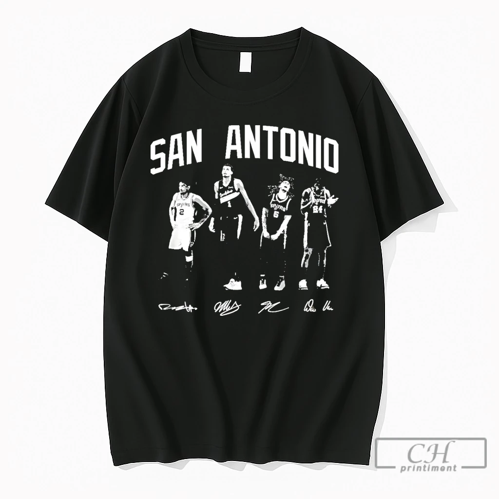 Premium Wembanyama Dylan Harper Castle San Antonio Spurs Basketball Signatures T Shirts Sweater Hoodie