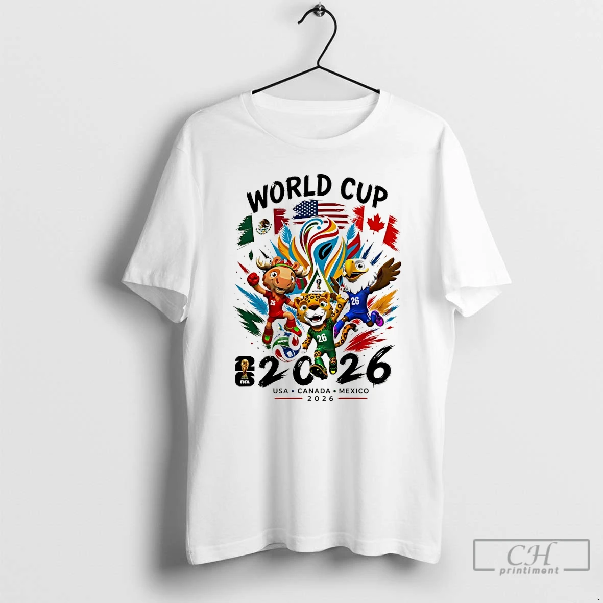 Premium World Cup 2026 Usa Canada Mexico Soccer Lovers T Shirts Sweater Hoodie