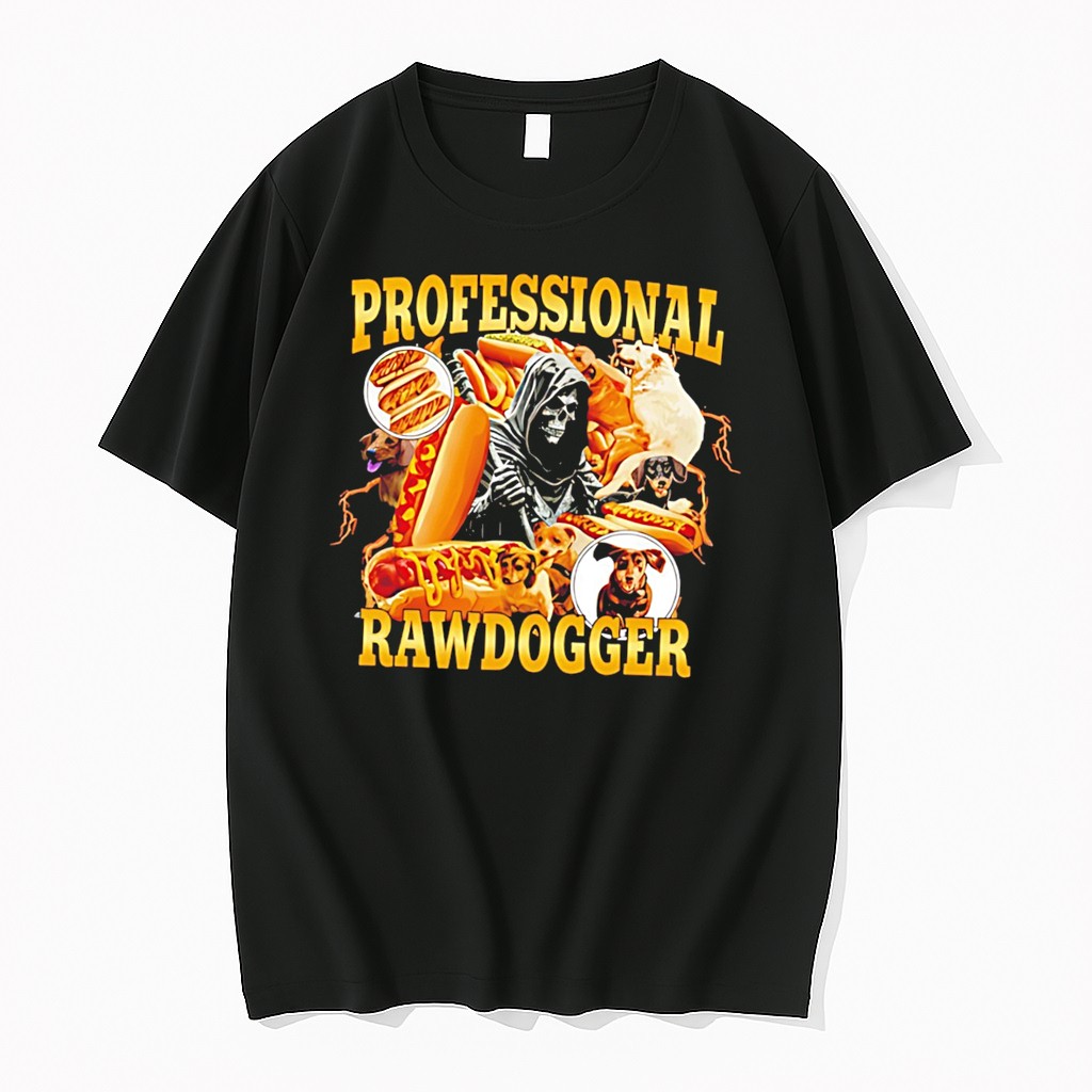 Professional Rawdogger Grim Reaper Dachshund Tee Tshirts Sweater Hoodie