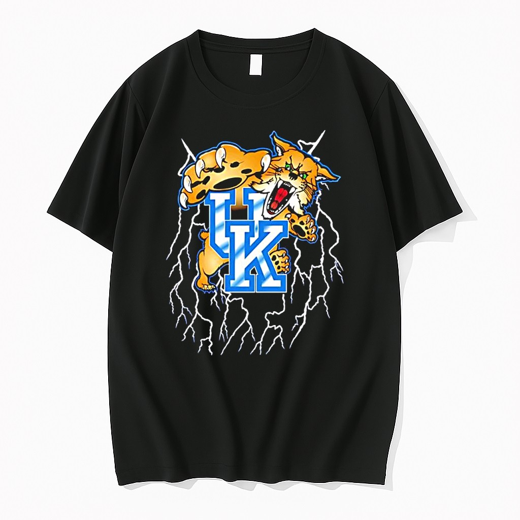 Uk Wildcat Ncaa Roaring Lightning Claws Tshirts Sweater Hoodie