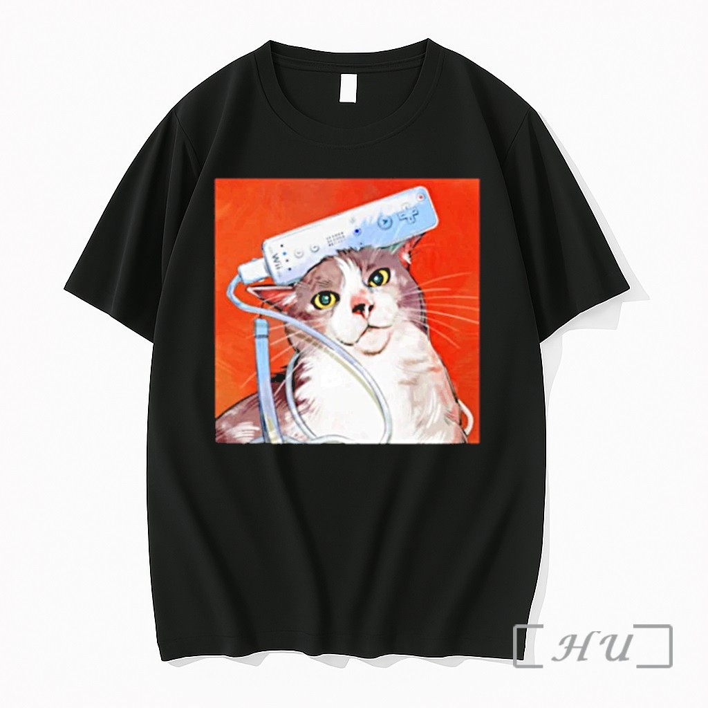 Wii Remote Cat Gamer Series Tshirts Sweater Hoodie