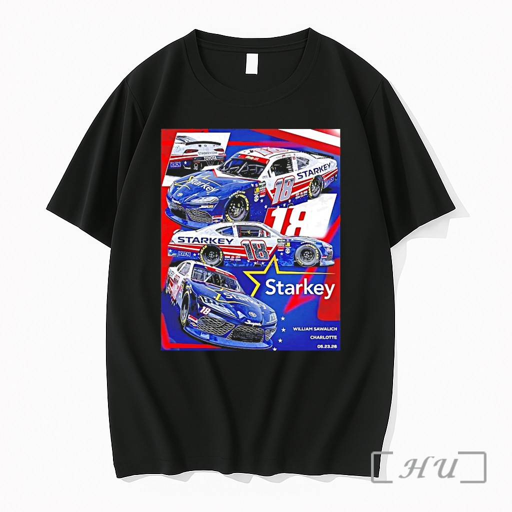 William Sawalich Joe Gibbs Racing Starkey Hearing Charlotte Motor Speedway Tshirts Sweater Hoodie
