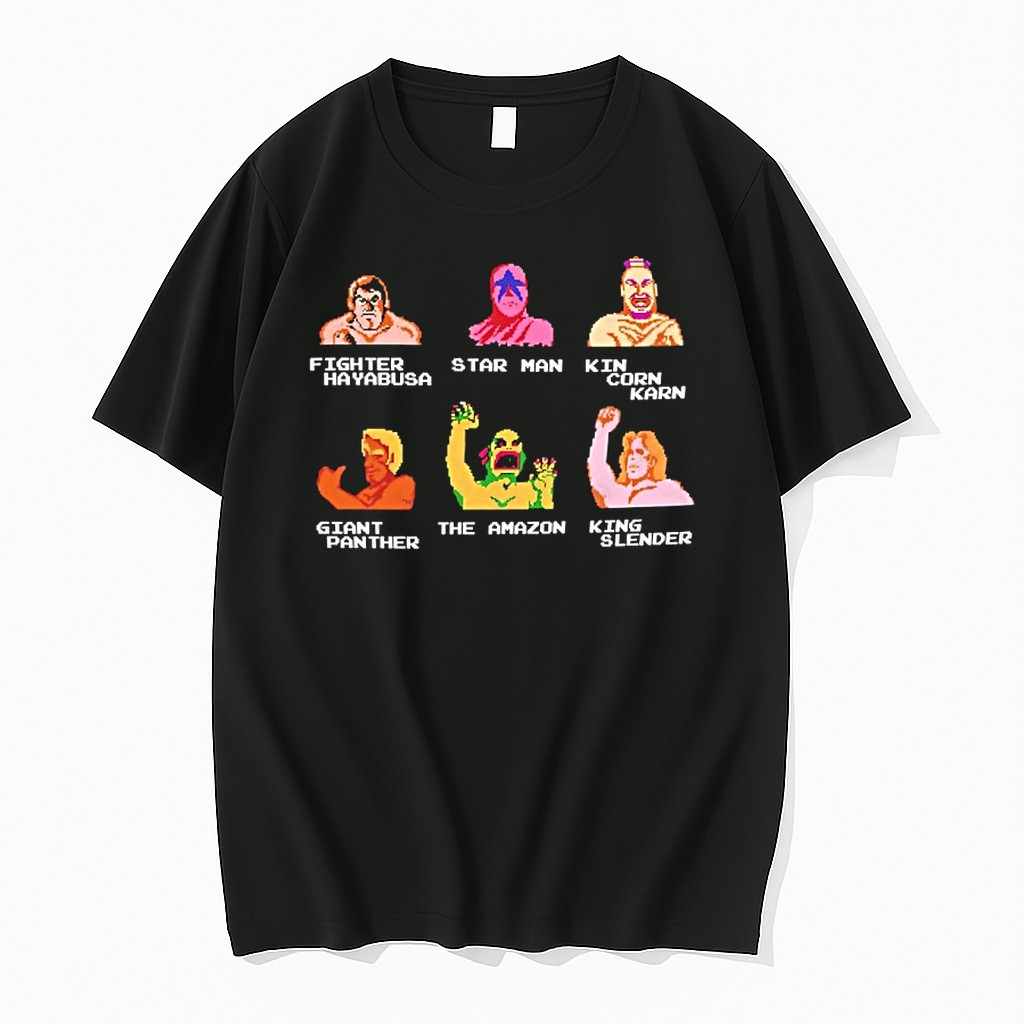 Wrestling In Classic Games Cartoon Vintage Tshirts Sweater Hoodie