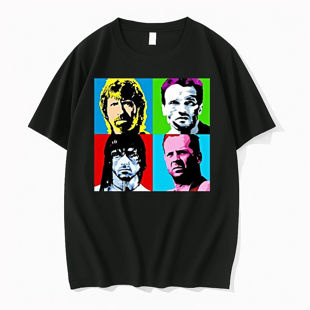 Latest Action Heroes 1980s Portrait Classic 0 Tshirts Sweater Hoodie