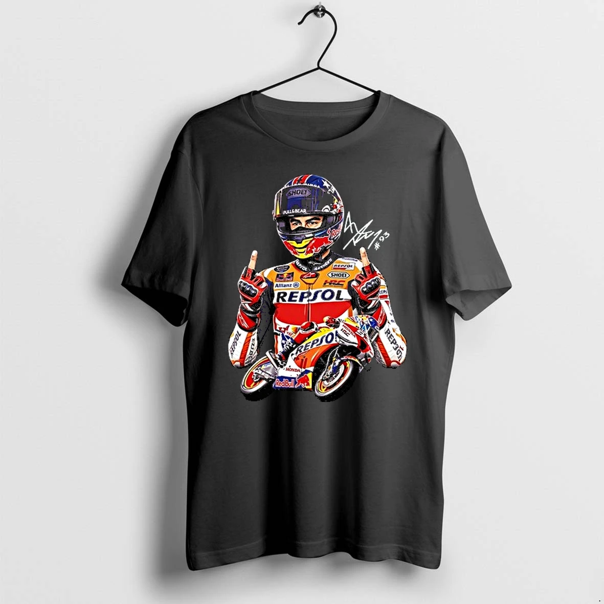 Marc Marquez Racing Signature Middle Finger Meme 0 Tshirts Sweater Hoodie