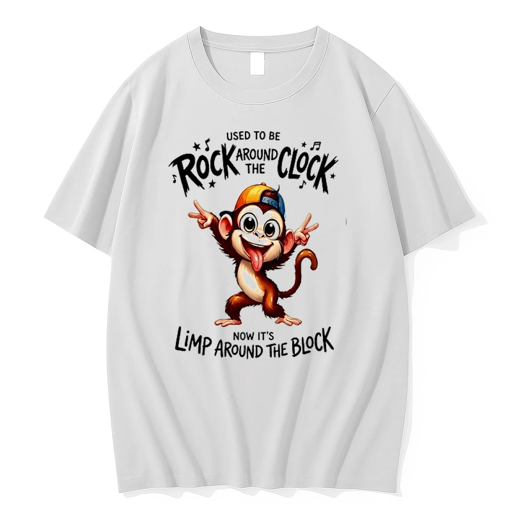 Monkey Used To Be Rock Around The Clock Now Its Limp Around The Block 0 Tshirts Sweater Hoodie