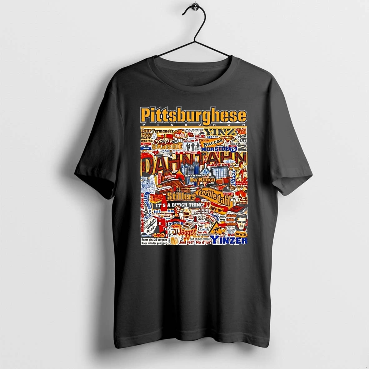Pittsburghese Yinzer Slang Collage Graphic 0 Tshirts Sweater Hoodie
