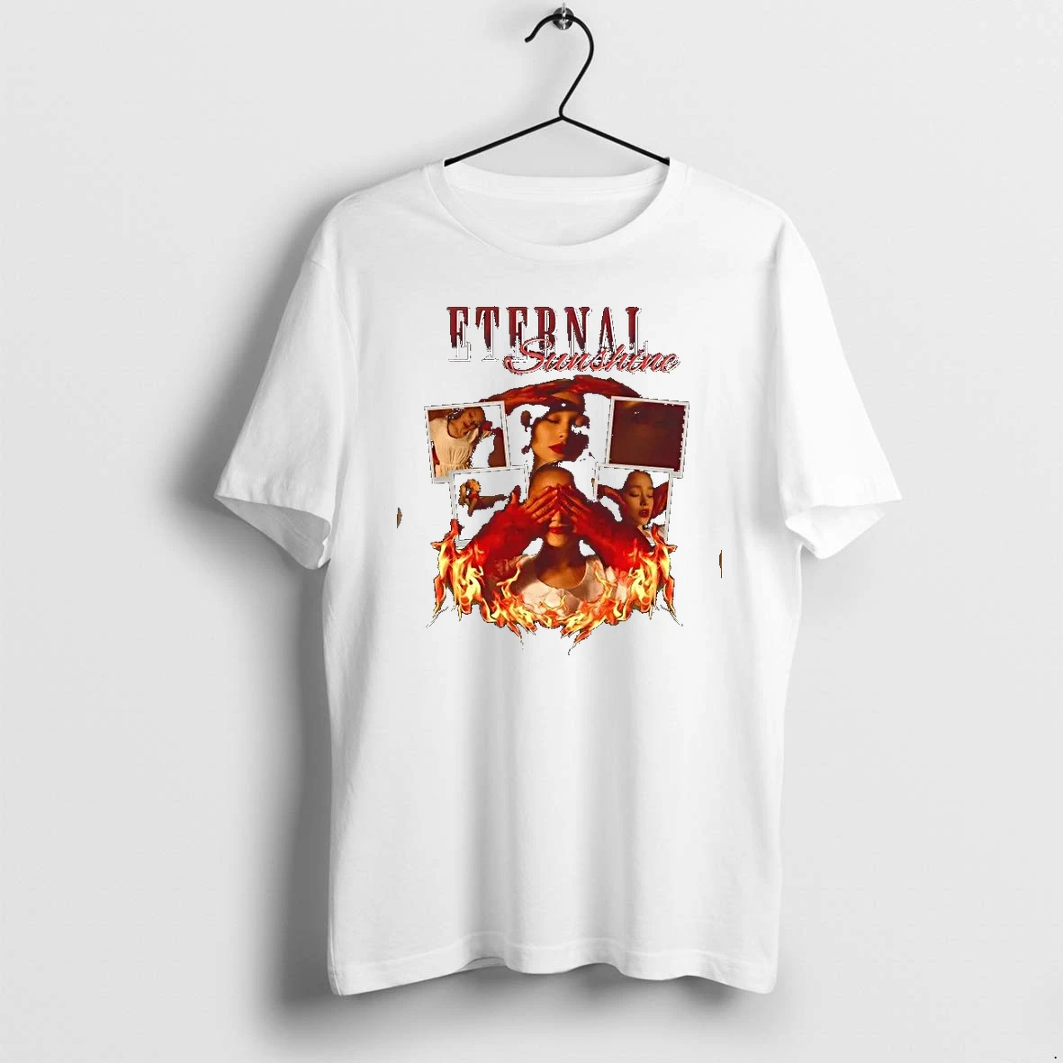 Ariana Grande Aesthetic Pop Art Graphic Eternal Sunshine Flame Collage 1 Tshirts Sweater Hoodie