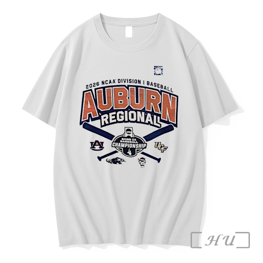 Officials 2026 Ncaa Di Baseball Auburn Regional Four Team Premium T Shirts Sweater Hoodie