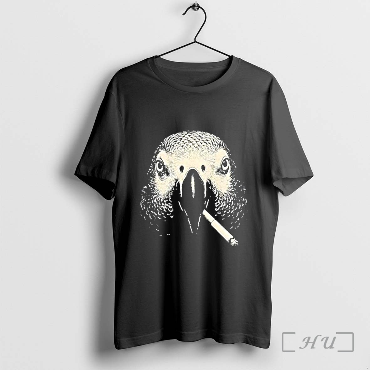 Officials African Grey Parrot Smoking A Cigarette High Contrast Art Premium T Shirts Sweater Hoodie