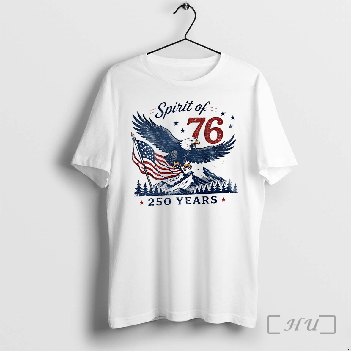 Officials American Bald Eagle Mountain Flag Spirit Of 76 250 Years 4th Of July Premium T Shirts Sweater Hoodie