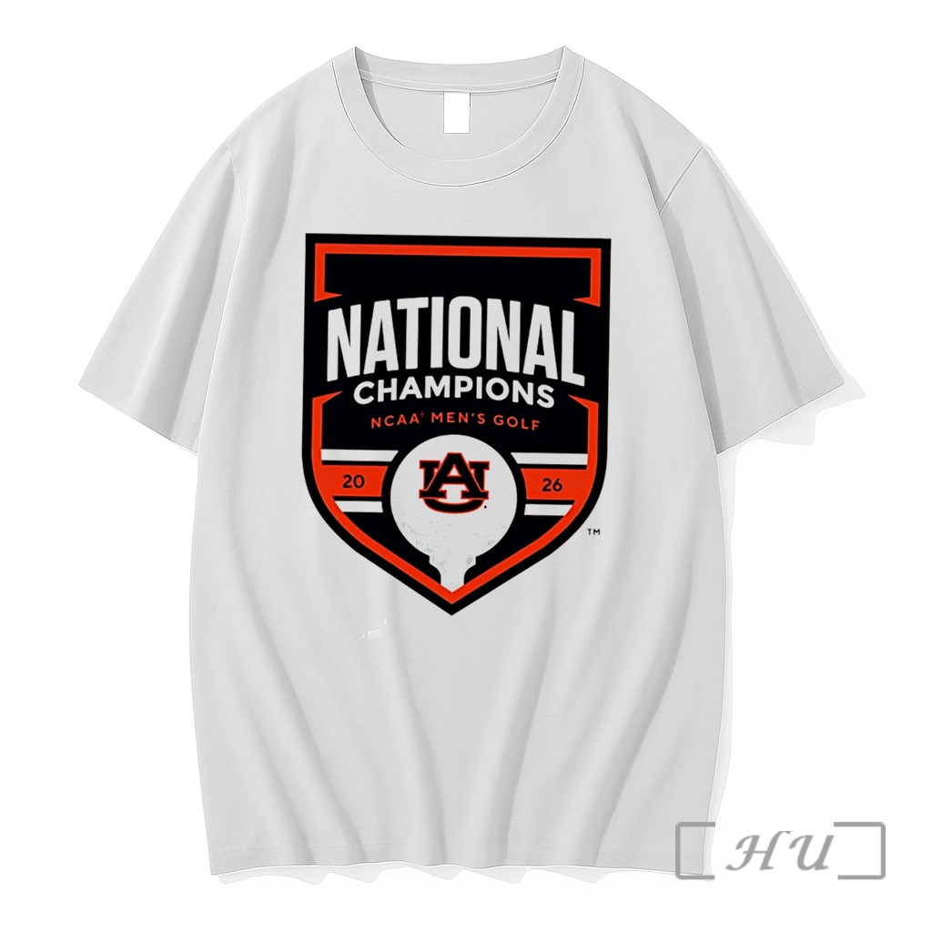 Officials Auburn Tigers 2026 Ncaa Mens Golf National Champions Logo Tee Premium T Shirts Sweater Hoodie