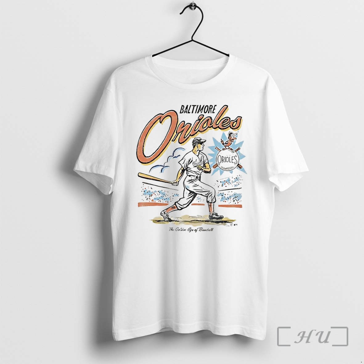 Officials Baltimore Orioles The Golden Age Of Baseball Vintage Premium T Shirts Sweater Hoodie