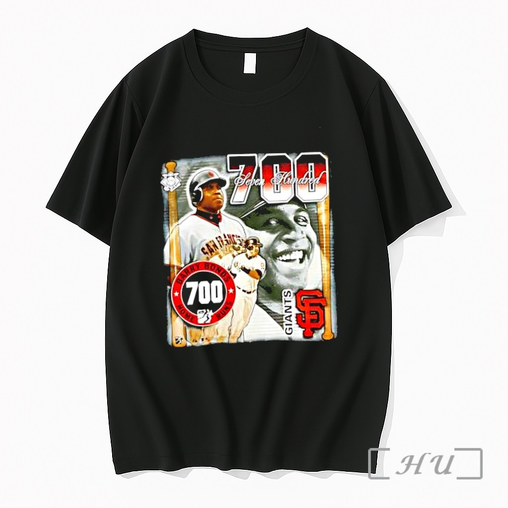 Officials Barry Bonds San Francisco Giants 700 Home Runs Mlb Seven Hundred Premium T Shirts Sweater Hoodie