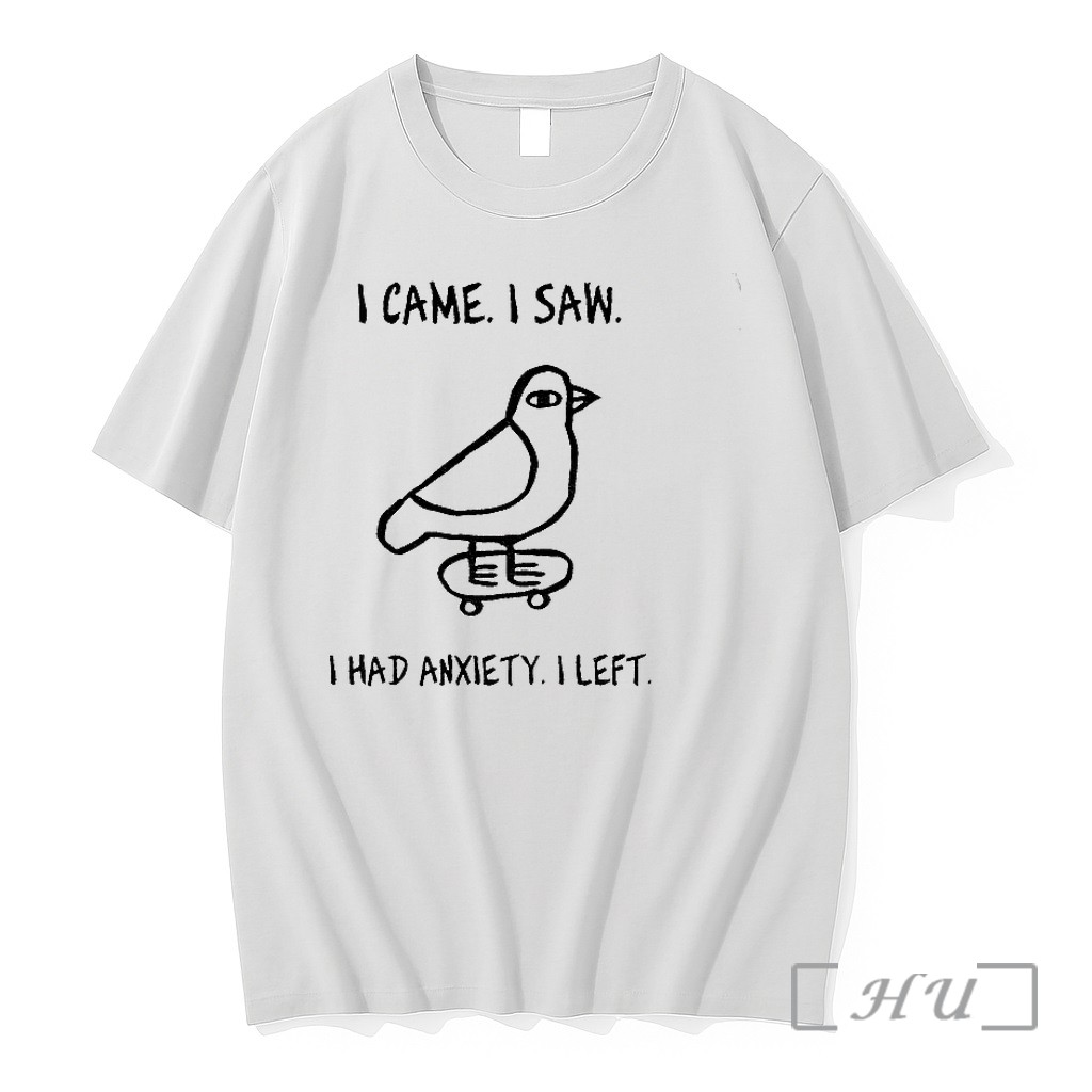 Officials Bird I Came I Saw I Had Anxiety I Left Premium T Shirts Sweater Hoodie