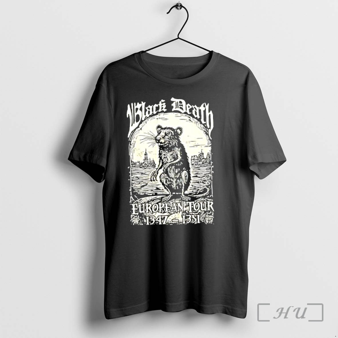 Officials Black Death European Tour 1347 1351 History Plague Rat Premium T Shirts Sweater Hoodie