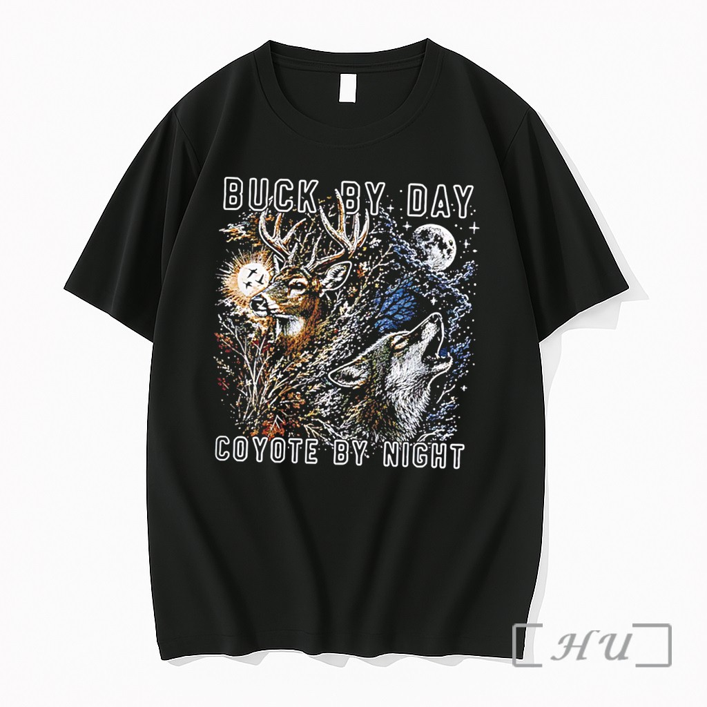 Officials Buck By Day Coyote By Night Vintage Tee Premium T Shirts Sweater Hoodie