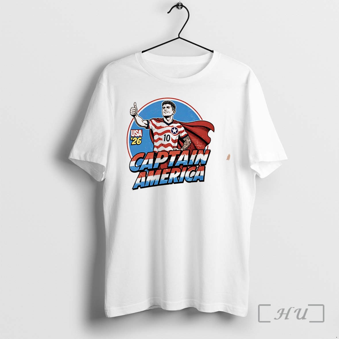 Officials Captain America Usa 26 World Cup Fifa Tee Premium T Shirts Sweater Hoodie