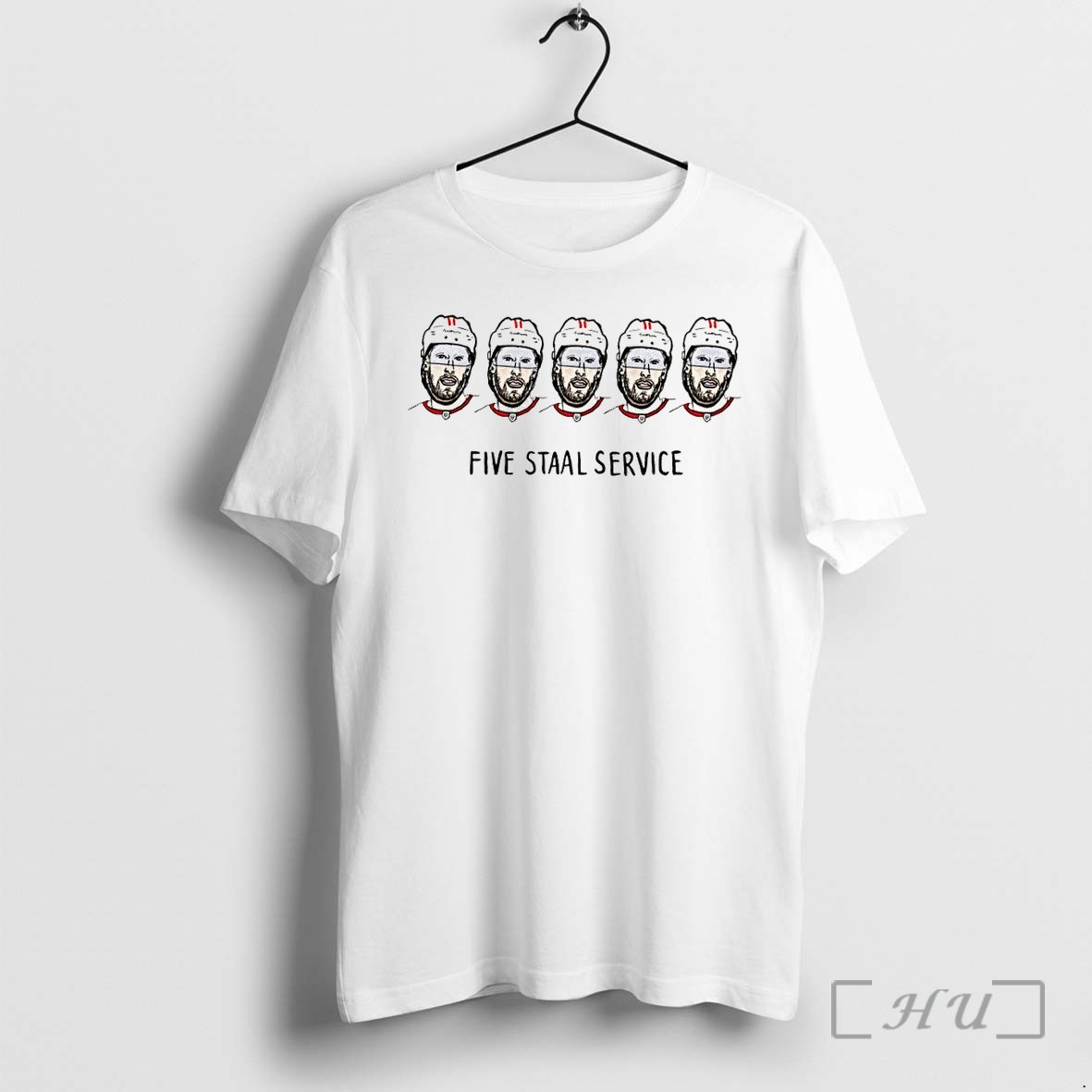 Officials Carolina Hurricanes Hockey Players Illustration Five Staal Service 2026 Premium T Shirts Sweater Hoodie