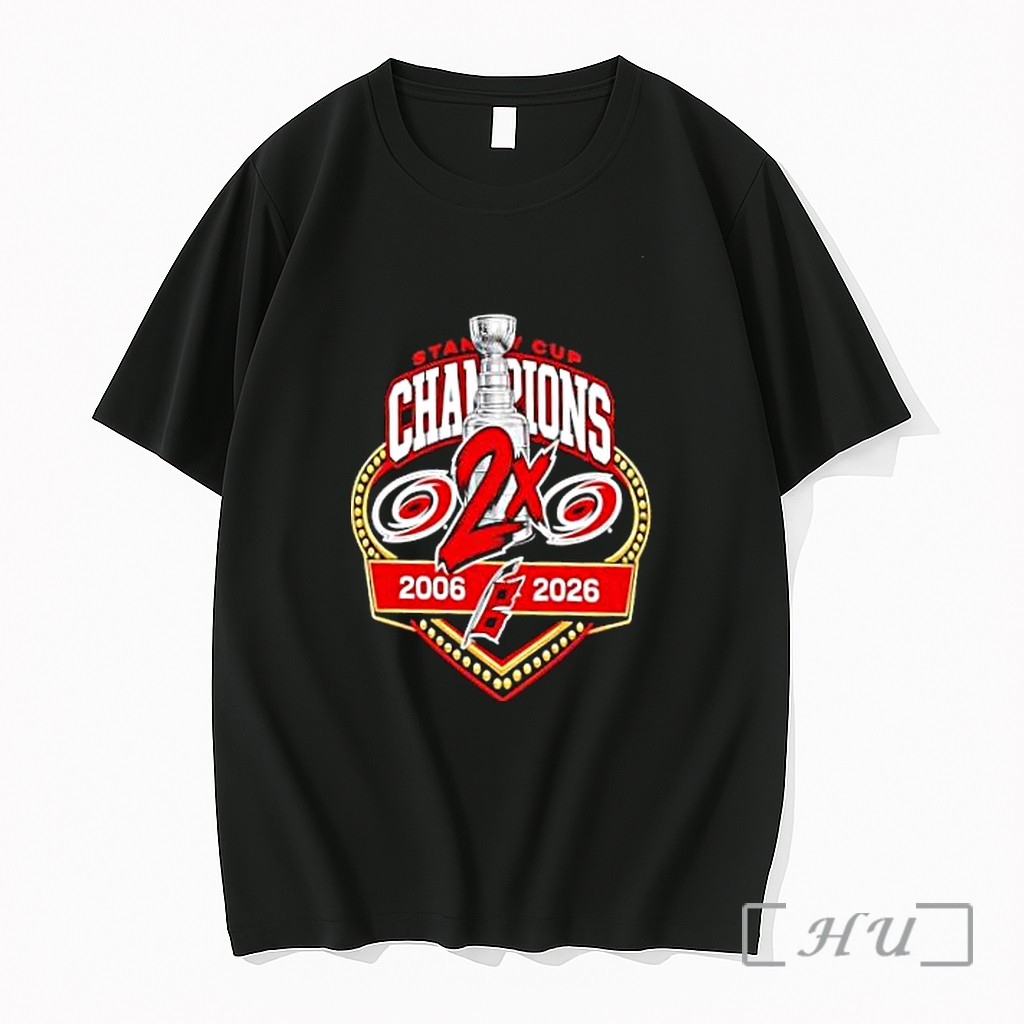 Officials Carolina Hurricanes Nhl 2x Stanley Cup Champions 2006 2026 Premium T Shirts Sweater Hoodie