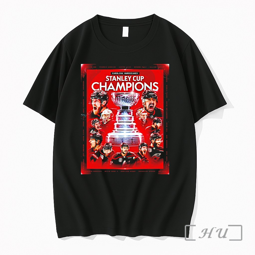 Officials Carolina Hurricanes Professional Hockey Players Stanley Cup Champions Sports Premium T Shirts Sweater Hoodie