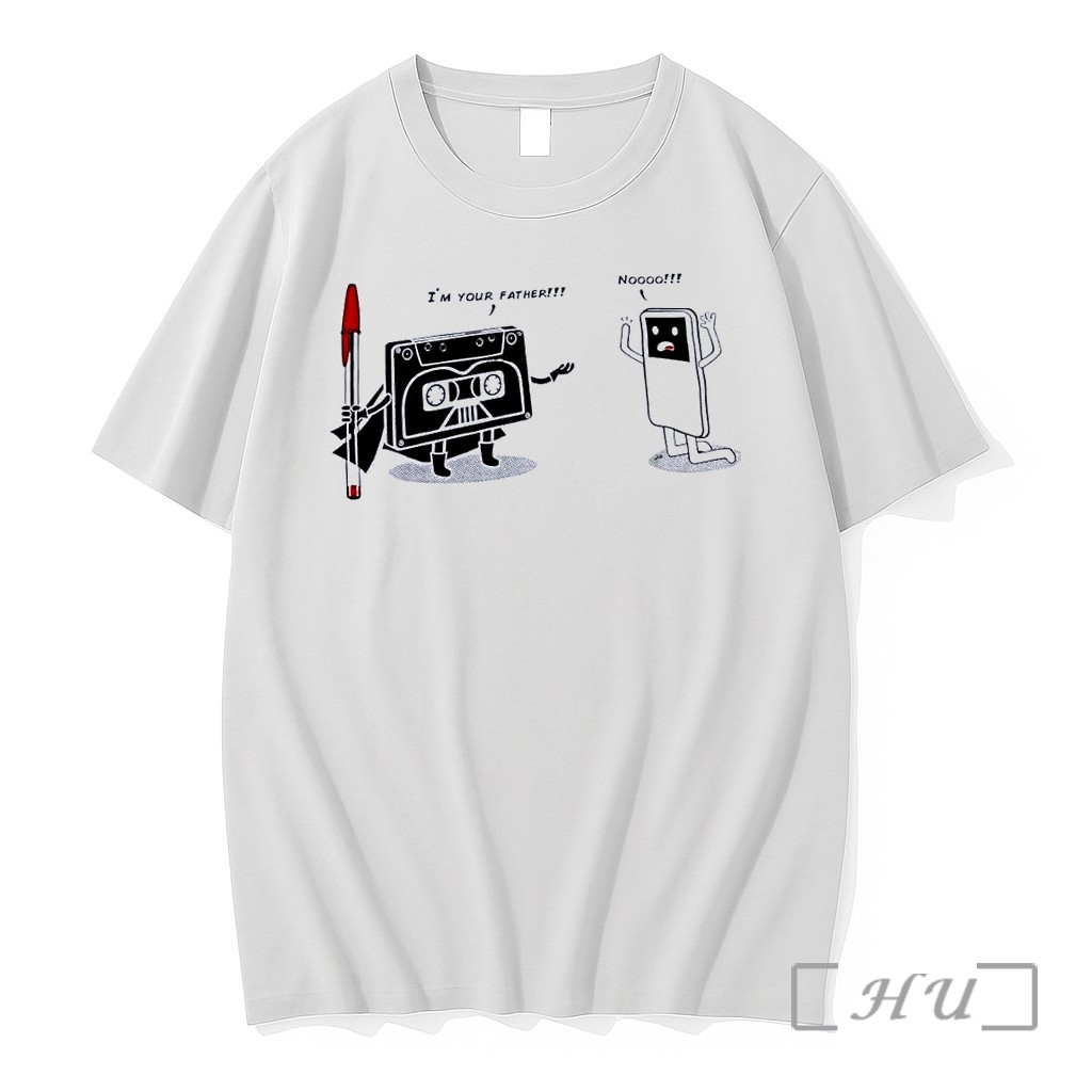 Officials Cassette Tape Vader And Ipod Funny Pop Culture I Am Your Father Noooo White Premium T Shirts Sweater Hoodie