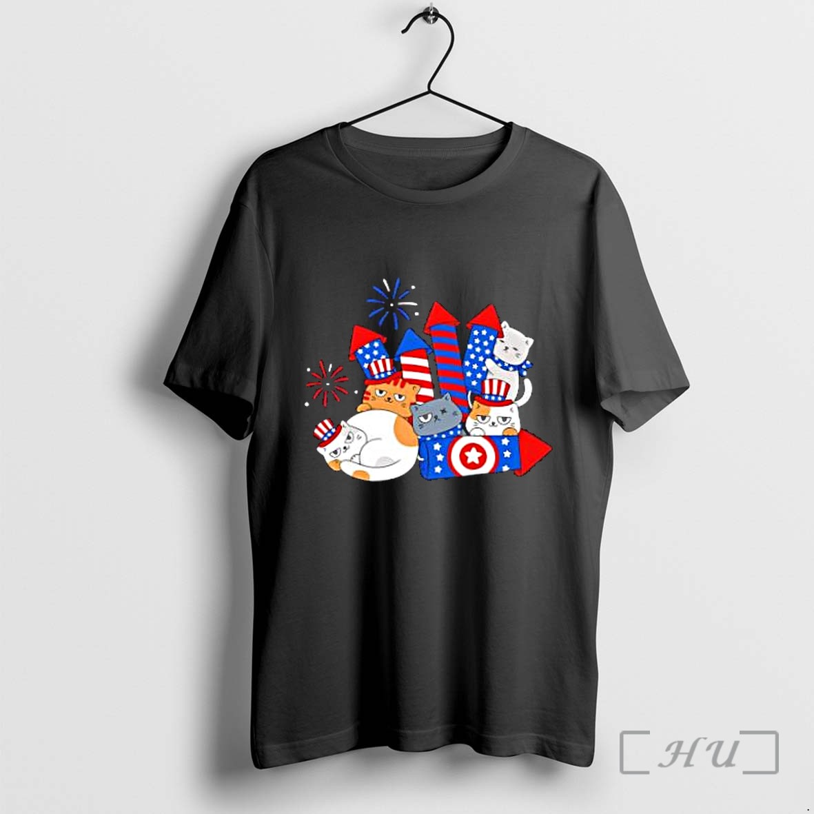 Officials Cats And Fireworks Independence Day Fourth Of July Celebration Patriotic Premium T Shirts Sweater Hoodie