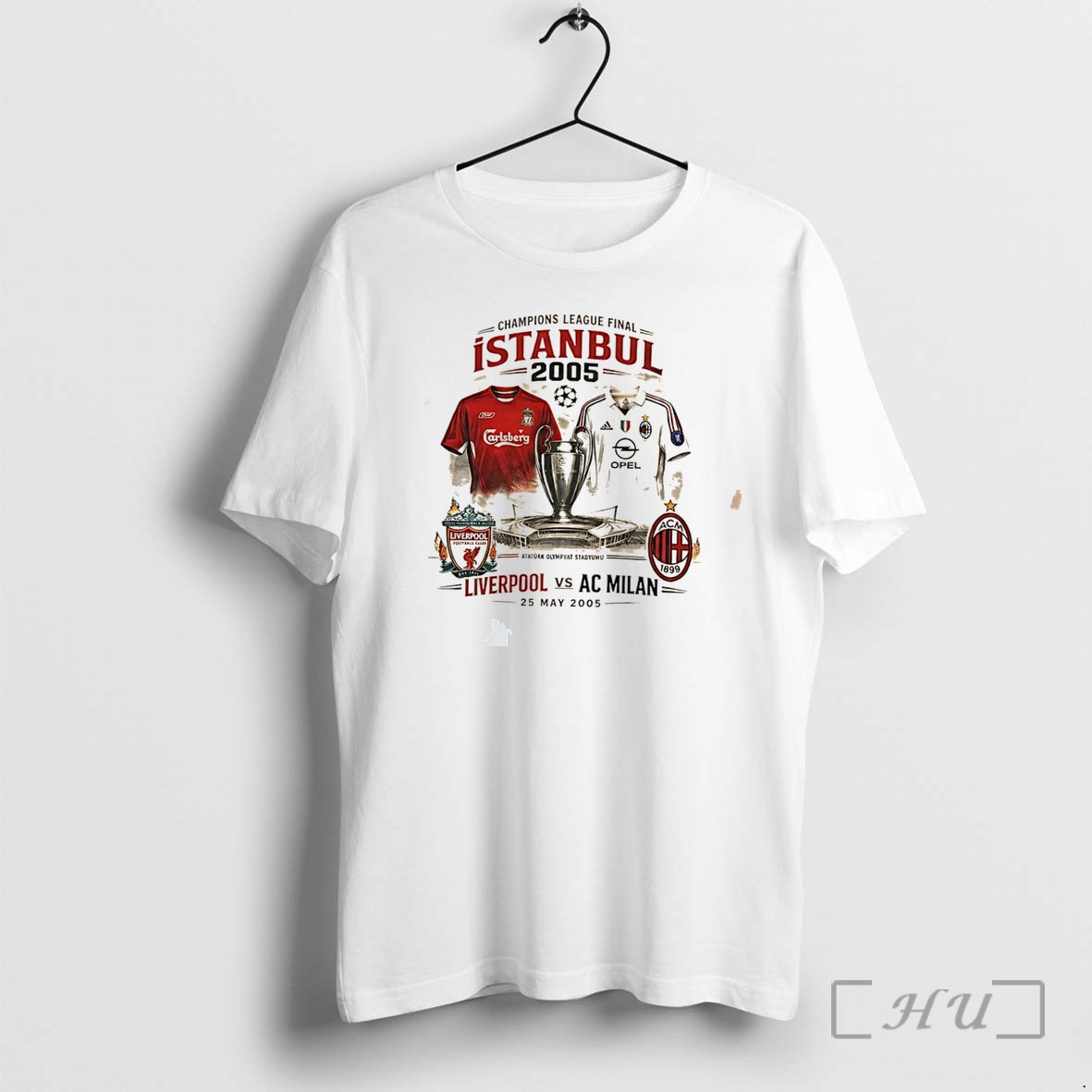 Officials Champions League Final Istanbul 2005 Liverpool Vs Ac Milan Vintage Tee Premium T Shirts Sweater Hoodie
