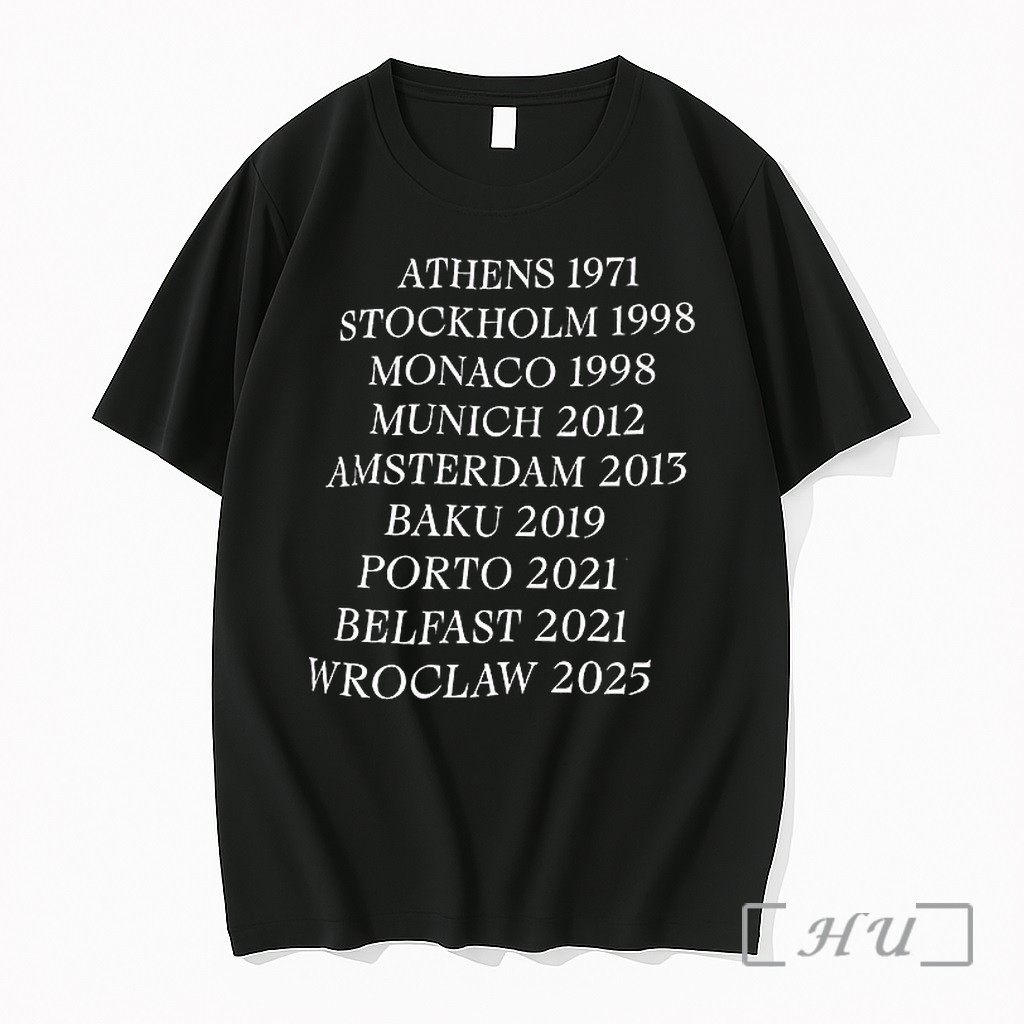 Officials Chelsea Fc Athens 1971 Stockholm 1998 Monaco 1998 Munich 2012 Amsterdam 2013 Premium T Shirts Sweater Hoodie