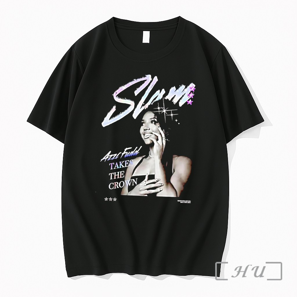 Officials Cover Collection Dec Jan 2024 Azzi Fudd Takes The Crown Slam Black Premium T Shirts Sweater Hoodie