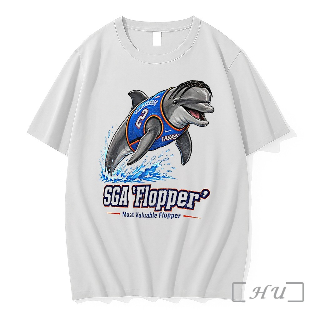 Officials Dolphin Shai Gilgeous Alexander Oklahoma City Thunder Basketball Flopper Most Valuable Flopper Premium T Shirts Sweater Hoodie
