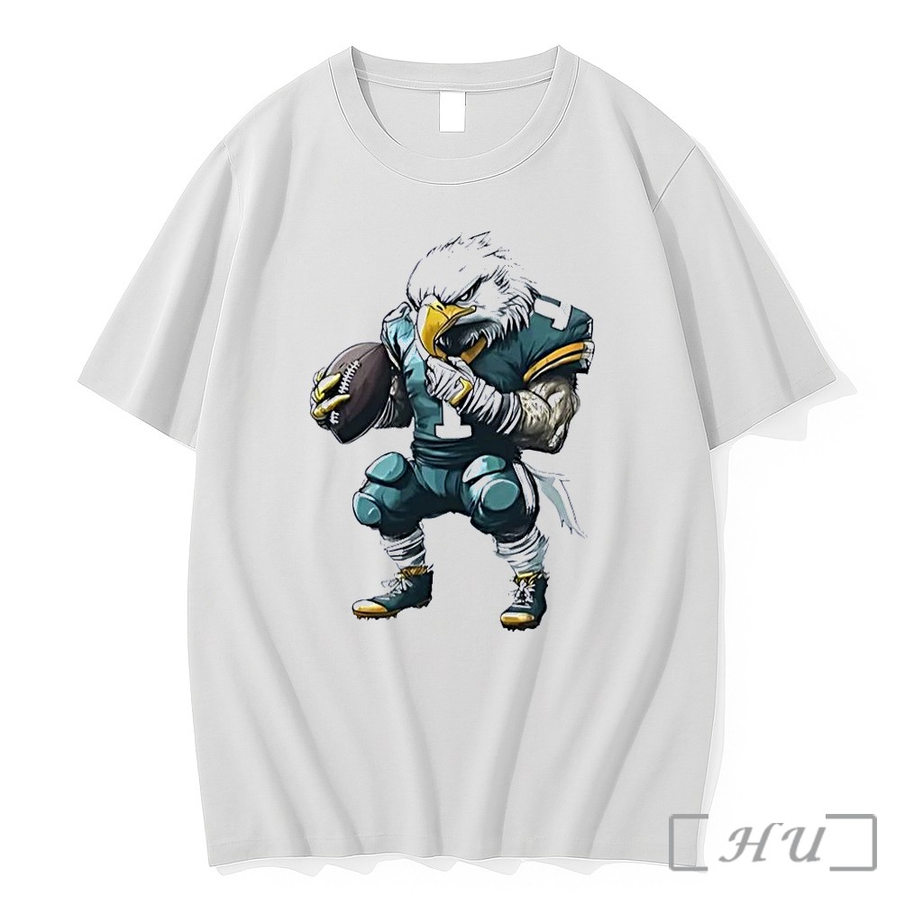 Officials Eagle Football Player Holding Ball Number 1 Jersey Philadelphia Eagles White Premium T Shirts Sweater Hoodie