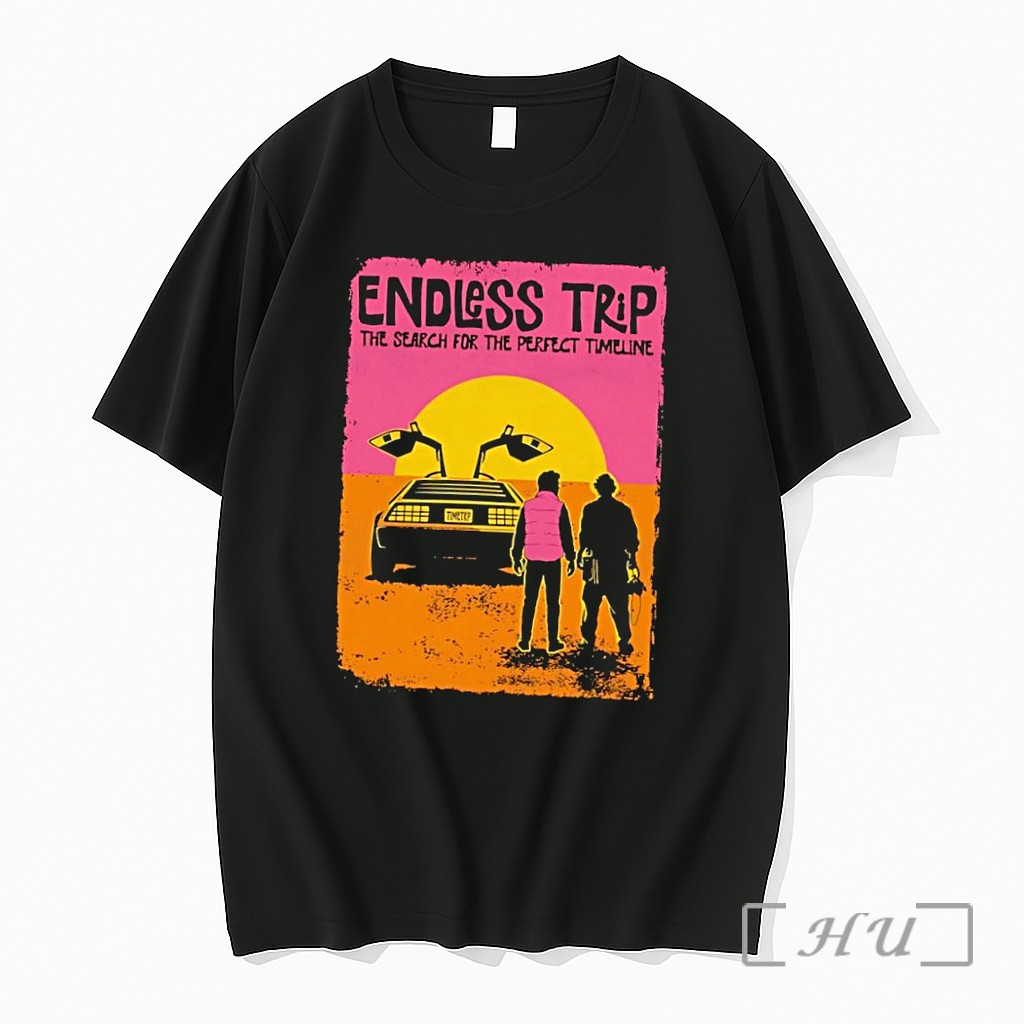 Officials Endless Trip The Search For The Perfect Timeline Time Machine Black Premium T Shirts Sweater Hoodie