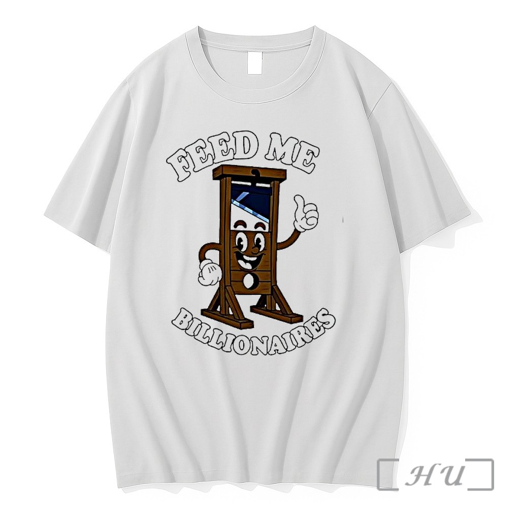 Officials Feed Me Billionaires Cartoon Guillotine Premium T Shirts Sweater Hoodie
