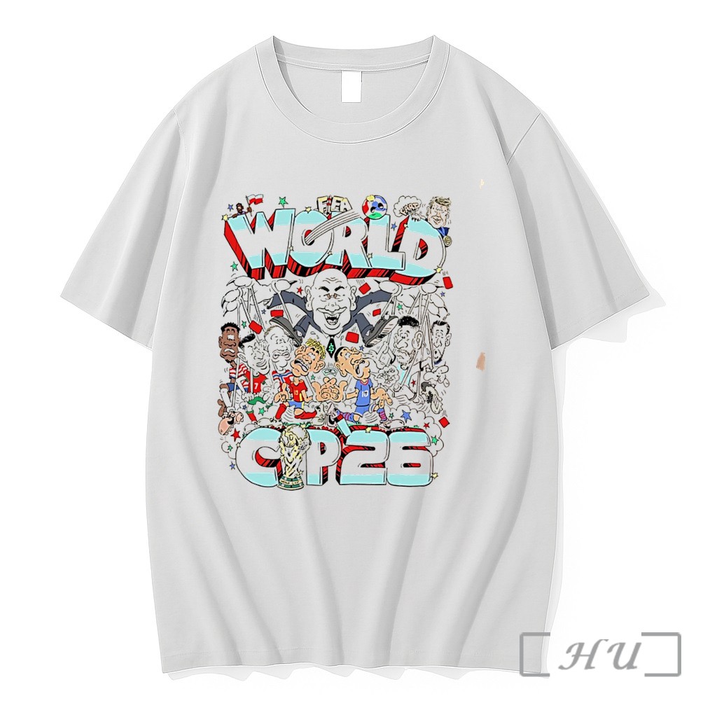 Officials Fifa World Cup 26 Caricature Tee Premium T Shirts Sweater Hoodie
