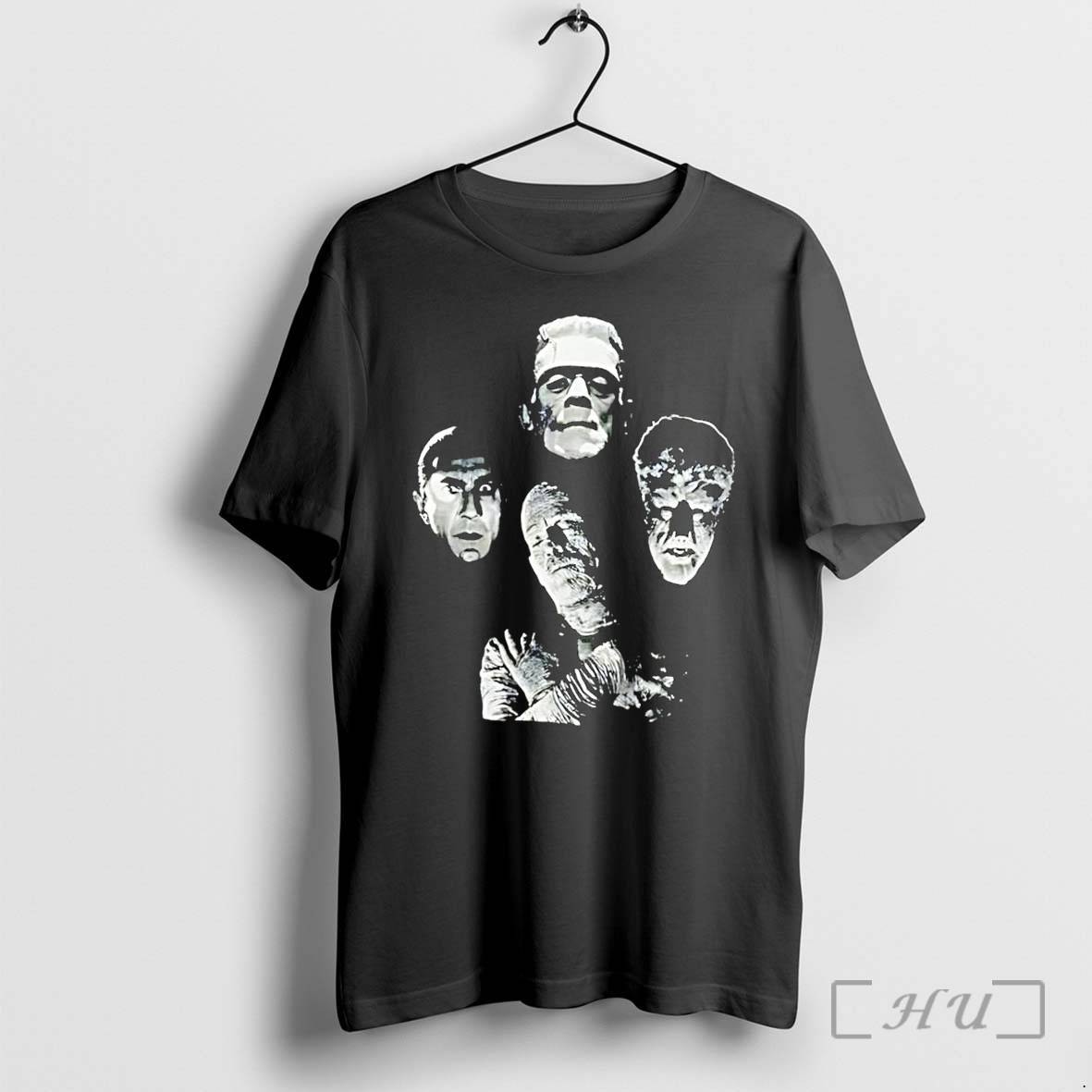 Officials Frankenstein Dracula Mummy Wolf Man Universal Monsters Black Premium T Shirts Sweater Hoodie