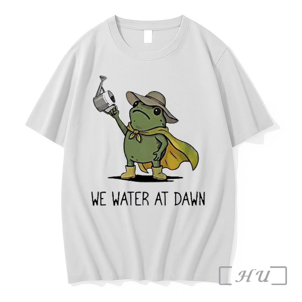 Officials Frog We Water At Dawn Gardening Premium T Shirts Sweater Hoodie