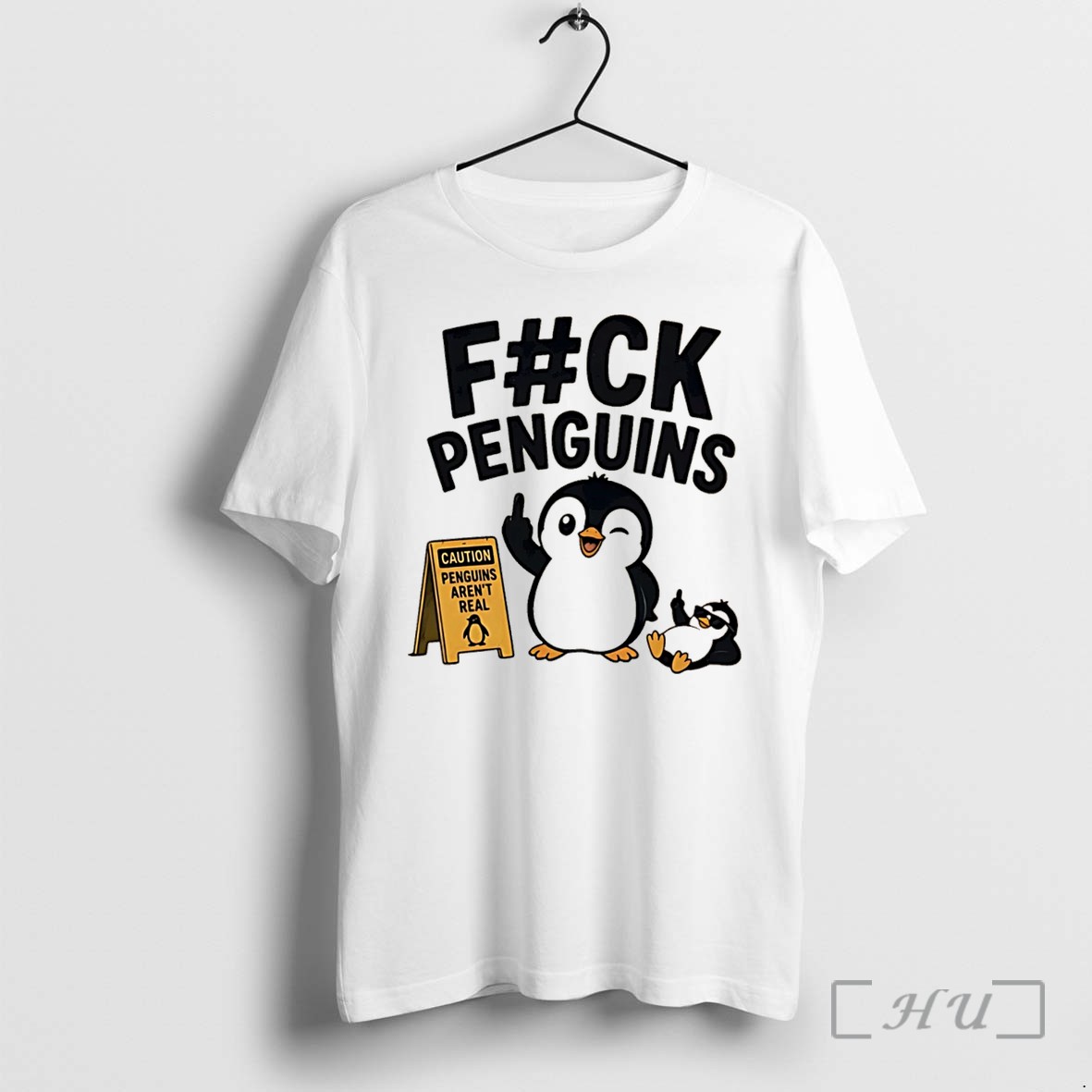 Officials Fuck Penguins Caution Penguins Arent Real Cartoon Penguin Tee Premium T Shirts Sweater Hoodie